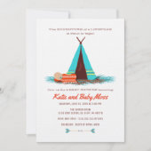 Invitation Baby shower garçon | Boho Chic (Devant)
