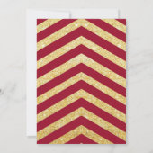 Invitation Baby shower GARÇON, chevalerie de style Chevron do (Dos)