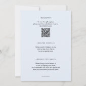 Invitation Baby shower Garçon Citrouille bleu tout en un (Dos)