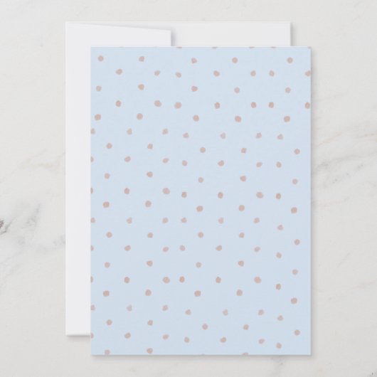 Invitation Baby shower Garçon Cloud Bleu mou (Dos)