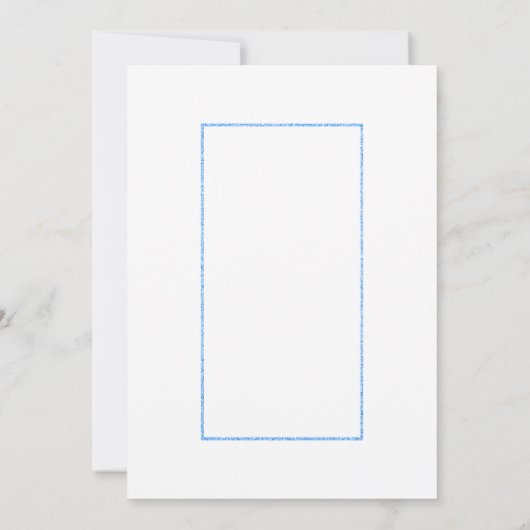 Invitation Baby shower Garçon Confetti Bleu (Dos)