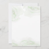 Invitation Baby shower Garçon de verdure (Dos)