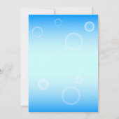 Invitation Baby shower garçon Eléphant mignon & bulles (Dos)