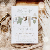 Invitation Baby shower garçon excité de rouleaux de pêche