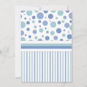 Invitation Baby shower Garçon grenouilles et escargots (Dos)