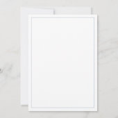 Invitation Baby shower garçon lapin bleu (Dos)