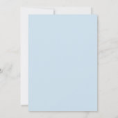 Invitation Baby Shower Garçon Ours Bleu (Dos)