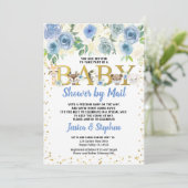 Invitation Baby shower Garçon Par Mail Pandemic Woodland Anim (Debout devant)