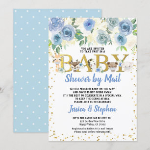 Invitation Baby shower Garçon Par Mail Pandemic Woodland Anim
