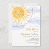 Invitation Baby shower Garçon Sunshine Nuds (Devant)