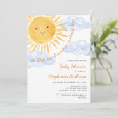 Invitation Baby shower Garçon Sunshine Nuds (Debout devant)
