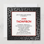 Invitation Baby shower GARY Little Gentleman Whiskers Card (Dos)