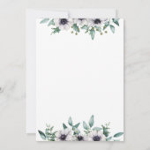 Invitation Baby shower géométrique de l'éucalyptus (Dos)
