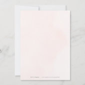 Invitation Baby shower géométrique rose Gold Blue Greenery (Dos)