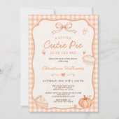 Invitation Baby Shower Gingham Bébé Doux (Devant)