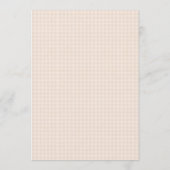 Invitation Baby-Shower Gingham Bébé Oie Folle (Dos)