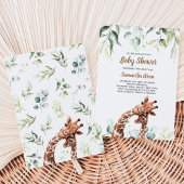 Invitation Baby Shower Girafe