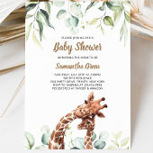 Invitation Baby Shower Girafe