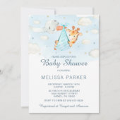 Invitation Baby shower Giraffe (Devant)