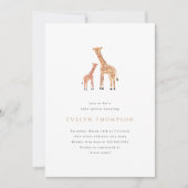 Invitation Baby shower Giraffe (Devant)