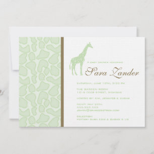 Invitation Baby shower Giraffe