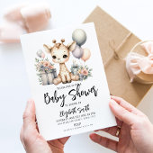 Invitation Baby shower Giraffe