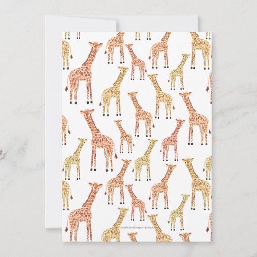 Invitation Baby shower Giraffe (Dos)