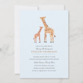 Invitation Baby shower Giraffe (Devant)