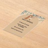 INVITATION BABY SHOWER GIRAFFE (Poser)