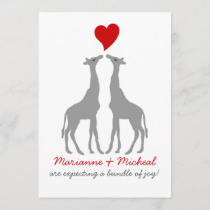 Invitation Baby shower Giraffe