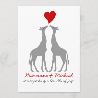 Invitation Baby shower Giraffe