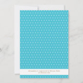 Invitation Baby shower Giraffe Bleue Personnalisé (Dos)