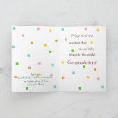 Invitation Baby shower Giraffe Religieux (Intérieur)