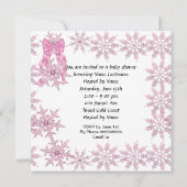 Invitation Baby shower Girl Cute Kitten Stork (Dos)