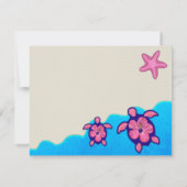 Invitation Baby shower Girl Honu (Dos)