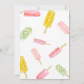Invitation Baby shower Girl Popsicle (Dos)