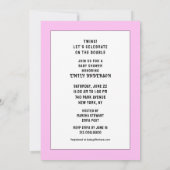 Invitation Baby shower Girl Twins (Dos)