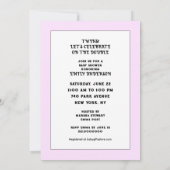 Invitation Baby shower Girl Twins (Dos)