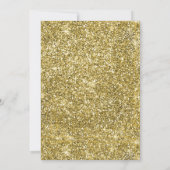 Invitation Baby shower Gold et Navy Blue Moon (Dos)