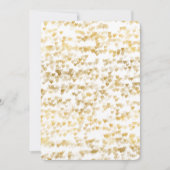 Invitation Baby shower Gold Hearts (Devant)