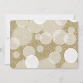 Invitation Baby shower Gold Parties scintillant Bokeh (Dos)