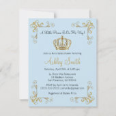 Invitation Baby shower Gold Prince - Personnalisé (Devant)