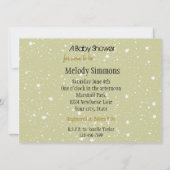Invitation Baby shower Gold Stars (Dos)