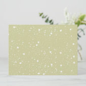 Invitation Baby shower Gold Stars (Debout devant)