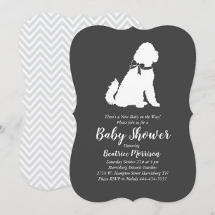 Invitation Baby shower Goldendoodle Neutral Genre