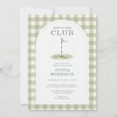 Invitation Baby-Shower Golf (Devant)