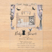 Invitation Baby shower gothique (Recto)