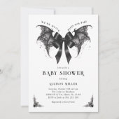 Invitation Baby shower gothique (Devant)