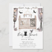 Invitation Baby shower gothique (Devant)