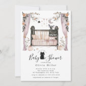 Invitation Baby shower gothique (Devant)